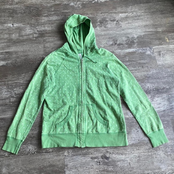 Merona Tops - Merona Green Polkadot Hoodie
